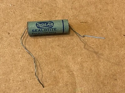 Tapa Tono Guitarra Condensador NOS Vintage Solar Sealdtite .001 uf 600v (Cantidad) Foto 1 de 4
