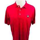 Vintage Brooks Brothers Country Club Golf Polo Shirt Mens Large Crest Pink Pima 