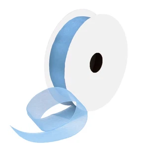 (0,32 €/m) 1 Rolle 25 m Organzaband Geschenkband Band Organza 25 mm hellblau - Bild 1 von 1