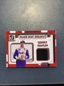 2023 Donruss Racing Nascar RED RACE DAY RELICS Card DENNY HAMLIN 54/250
