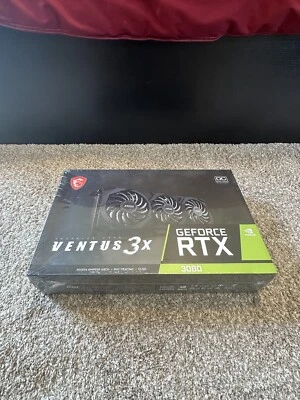 MSI GeForce RTX 3080 Ventus 3X PLUS 10GB OC LHR Graphics Card Brand New *SEALED* - Image 1 of 4