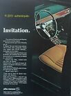 PUBLICITE ALFA ROMEO INVITATION GIULIA 1300 GT JUNIOR SPIDER DE 1974 FRENCH AD