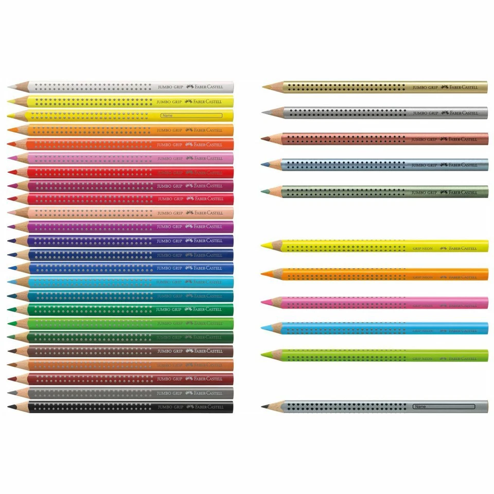 FABER CASTELL Farbstift Bleistift JUMBO Grip metallic neon [Farben wählbar] - Bild 1 von 1