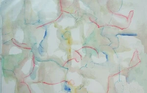 Christian Roos Wilhelmshaven Aquarell unsigniert O-1298 - Picture 1 of 2