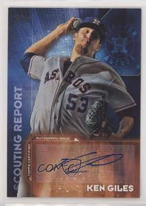 2016 Topps Update Scouting Report Auto Ken Giles #SRA-KG Auto