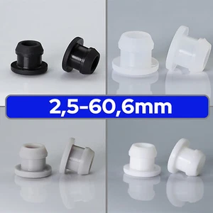 Abdeckstopfen Lochkappen Endkappen Silikon Gummi Dichtung Stopfen 2,5 - 60,6 mm - Picture 1 of 61