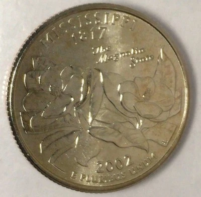 2002-P 25C State Quarter Mississippi BU CLAD M/S 18sh1006 - Image 1 of 2