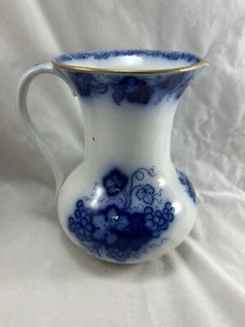 ANTIGUA Jarra Victoriana C19 Flujo Azul Uva y Patrón de Vid - Imagen 1 de 13