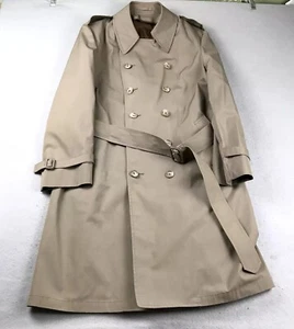 London Fog Coat Womens 40 Short Brown Double Breasted Belted Long Jacket - Picture 1 of 6