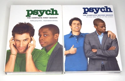 Psych - Season 1 & 2 (DVD, TV Season Sets) James Roday, Dule Hill, Maggie Lawson - Image 1 of 4
