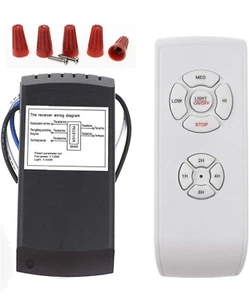 Universal Deckenventilator Lampe Licht Fernbedienung Empfänger Kit Timing kabellos - Bild 1 von 7