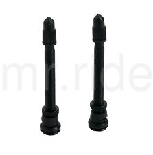 1 Pair Bike Bicycle Tubeless Removable Valve Stem + Core Black Anodized 58mm