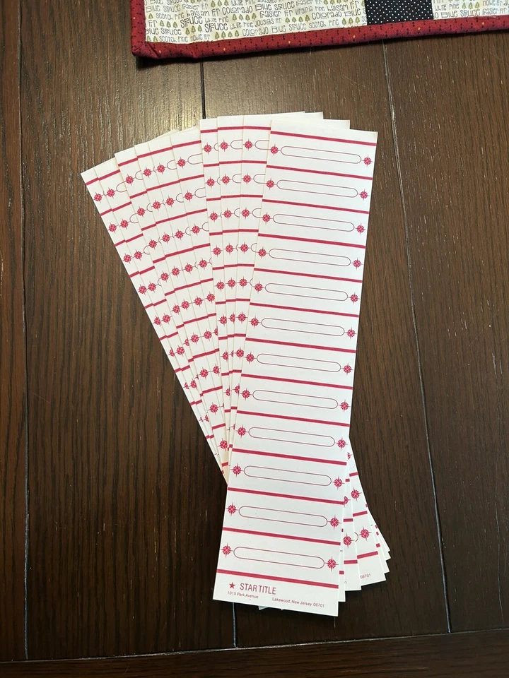 Etiquetas Jukebox - 120 etiquetas - 3” X 1” - 10 hojas perforadas con 12 en una hoja Foto 1 de 1