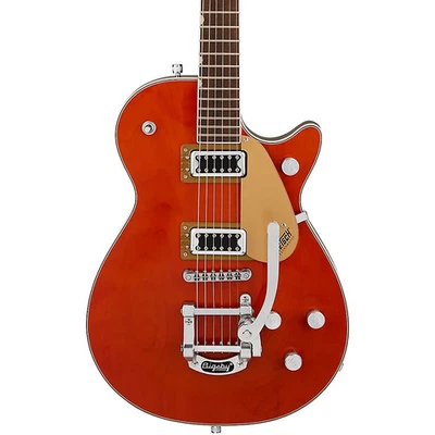 Guitarra Gretsch G5230T Electromatic Jet FT corte único con mancha naranja Bigsby Foto 1 de 4