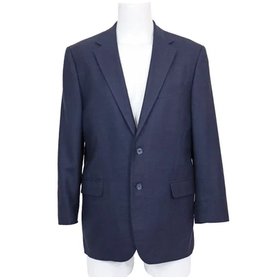 Abrigo Blazer Chaqueta Abrigo Deportivo Joseph Abboud 42R Azul Lana a Cuadros Ajuste Clásico Para Hombre Foto 1 de 4