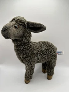 HWT Hansa Toy International Portraits of Nature 12” Black Sheep Plush - Picture 1 of 14
