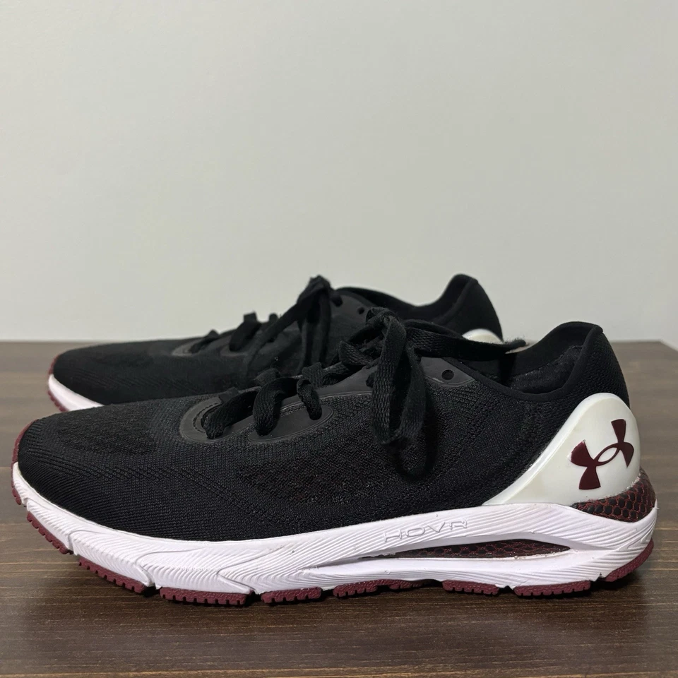 Under Armour Shoes Women’s 7 HOVR Sonic 5 Team Running Gamecock Black Burgundy  - Image 1 of 4