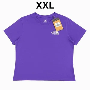 The North Face Women’s XXL T-Shirt Purple Circular Design Logo New - Picture 1 of 10