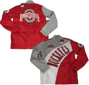 New Ohio State Buckeyes Mens Mitchell & Ness Retro Windbreaker Jacket $135 - Picture 1 of 10