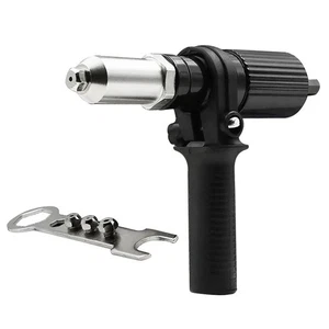 Professional Rivet Gun Adapter Kit with 4Pcs Different Matching Nozzle Bolts,Nut - Picture 1 of 9