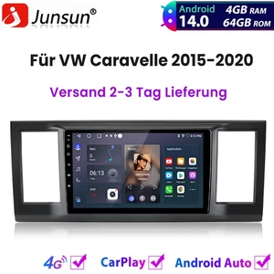 4+64GB Carplay V1PRO Autoradio Für VW Caravelle 2015-2020 GPS Navi BT Wifi DAB+ - Bild 1 von 21