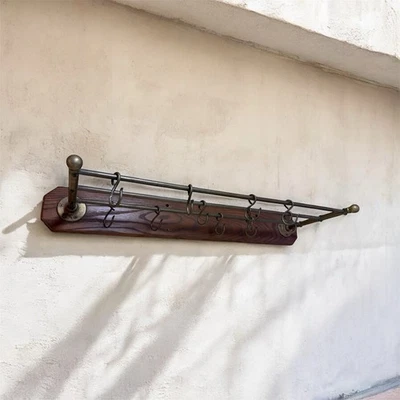 Старинные металлические крючки для входа винтажная стойка для одежды из латуни 1900-е - Изображение 1 из 4