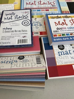 Lote de pilas de alfombrillas de papel para álbumes de recortes Foto 1 de 4