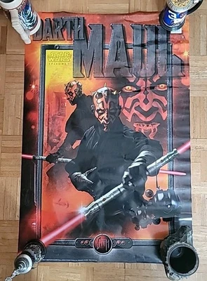 Star Wars Ep. 1999 vintage 1 póster Phantom Menace 24x36 1800 Darth Maul sellado Foto 1 de 4