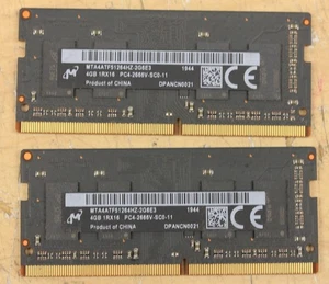 8 GB Micron DDR4 2666 (2 * 4GB) MTA4ATF51264HZ-2G6E3 - Picture 1 of 2