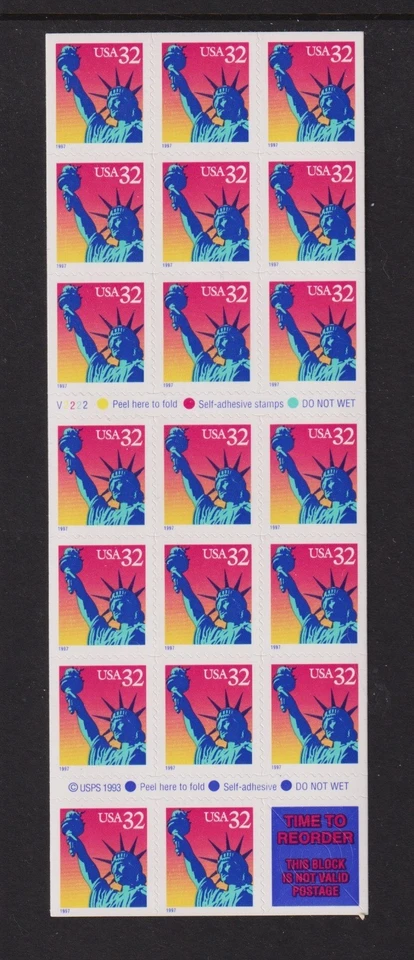 U.S. #3122Ef booklet, cat. $ 40.00 - Image 1 of 1