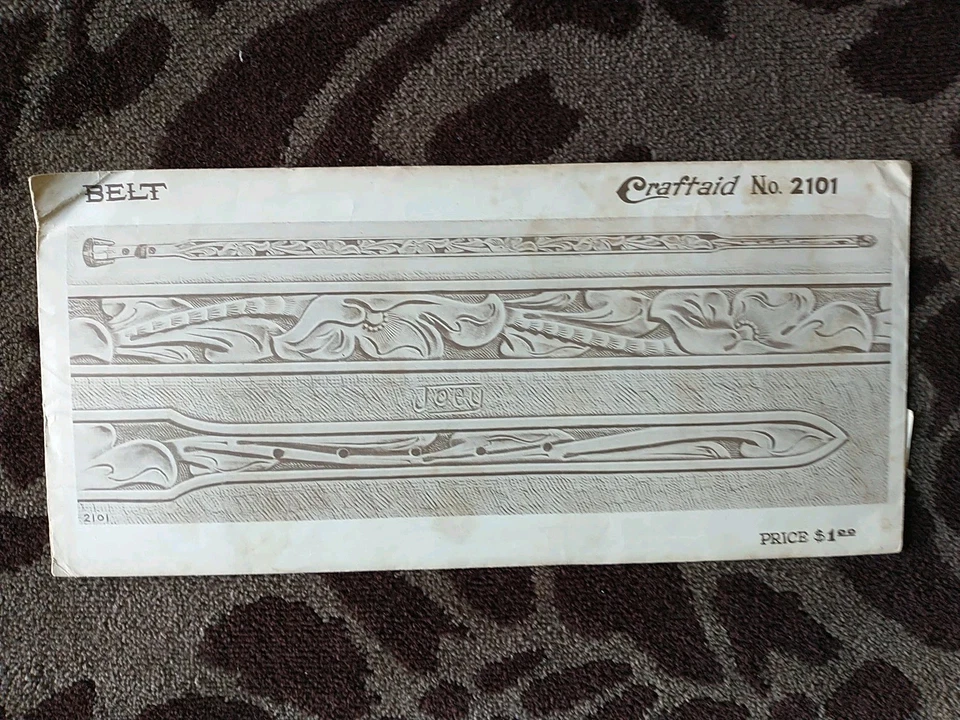 Plantilla de cuero Craftaid vintage n.º Cinturón 2101 Foto 1 de 1