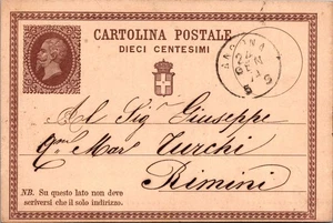 GOLDPATH: ITALY POSTAL CARD 1874, CV842_P03 - Picture 1 of 2