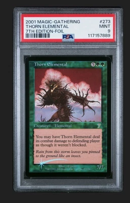 MTG THORN ELEMENTAL FOIL 7th Edition - PSA 9 - Image 1 of 3