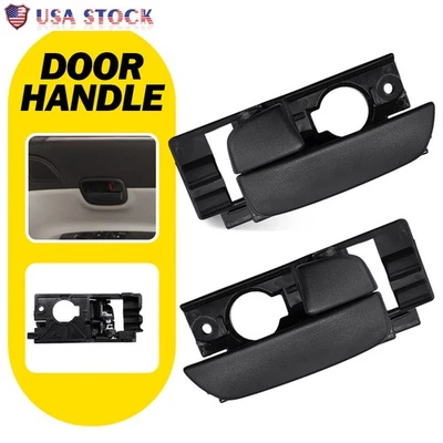 Juego de manijas interiores derecha e izquierda negras para Hyundai Accent 2006-2011 Foto 1 de 4