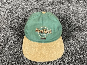 De Colección Hard Rock Café Banff Canadá Camionero Correa Trasera Cuero Gamuza Gorra de Béisbol - Imagen 1 de 8
