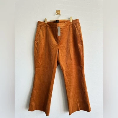 Pantalones acampanados J.Crew Hayden de pana talla 16 nuevos con etiquetas marrón camel Foto 1 de 4