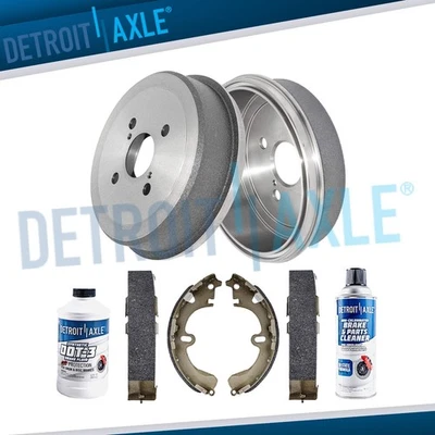 REAR Brake Drums Brake Shoes for 1993-2002 Toyota Corolla Chevrolet Geo Prizm - Image 1 of 4