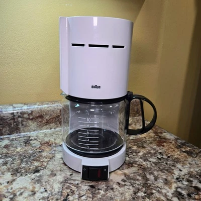 Braun🌟 Aromaster 10 Cup Coffee Maker Type 4085 White W/ Carafe CLEAN!🌟 - Image 1 of 4