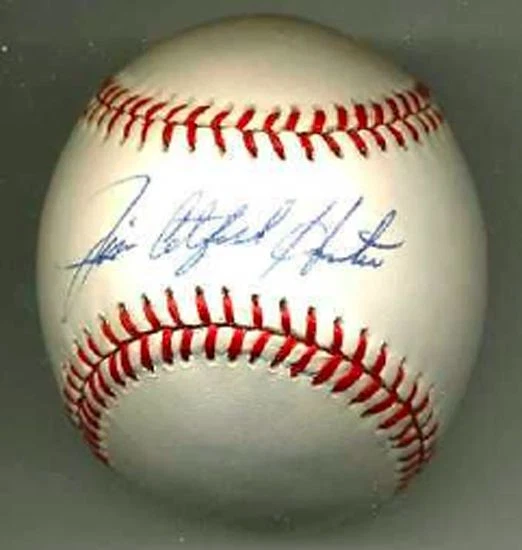 Jim "Catfish" Hunter Signed Official American League Baseball PSA/DNA HOF - Image 1 of 1
