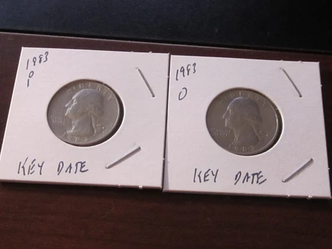 1983 P & D QUARTERS LOW MINTAGE KEY DATES Cover