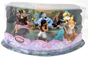 Disney Store Aladdin Figurine Playset 7 Figures Jasmine, Sultan, Jafar, Genie +! - Picture 1 of 5