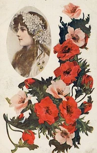 Tarjeta De Felicitación - Vintage - Formato Pequeño - Enviada 1909 - Imagen 1 de 2