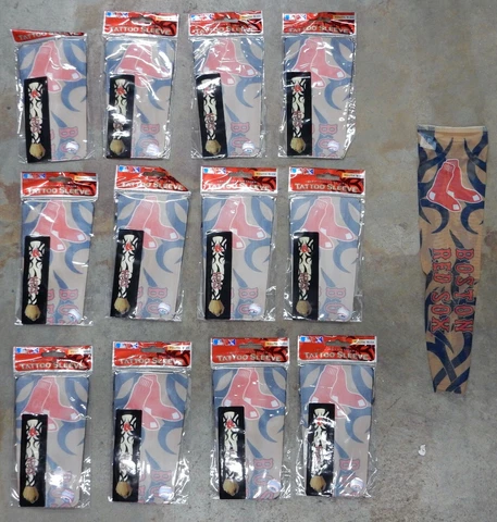 Pack of 12 Boston Red Sox Socks Tribal Tattoo Arm Sleeves Sleeve Band Youth Size Cover