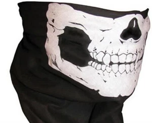 BANDANA ARMY BIKER SKULL MASKE TOTENKOPF SCHÄDEL MOTORRAD KARNEVAL STURMHAUBE - Bild 1 von 6