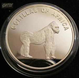 UGANDA, 1000 CHELINES 2002, GORILA A CUATRO PATAS, PRUEBA. - Imagen 1 de 2