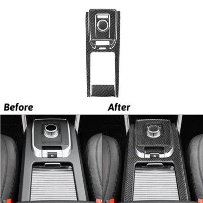 Cubierta de consola central de fibra de carbono para Land Rover Discovery Sport 2015-2019 Foto 1 de 4