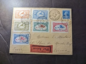 1923 France Airmail Local Aviation Cinderellas Cover Montpellier to Eviennce - Picture 1 of 2