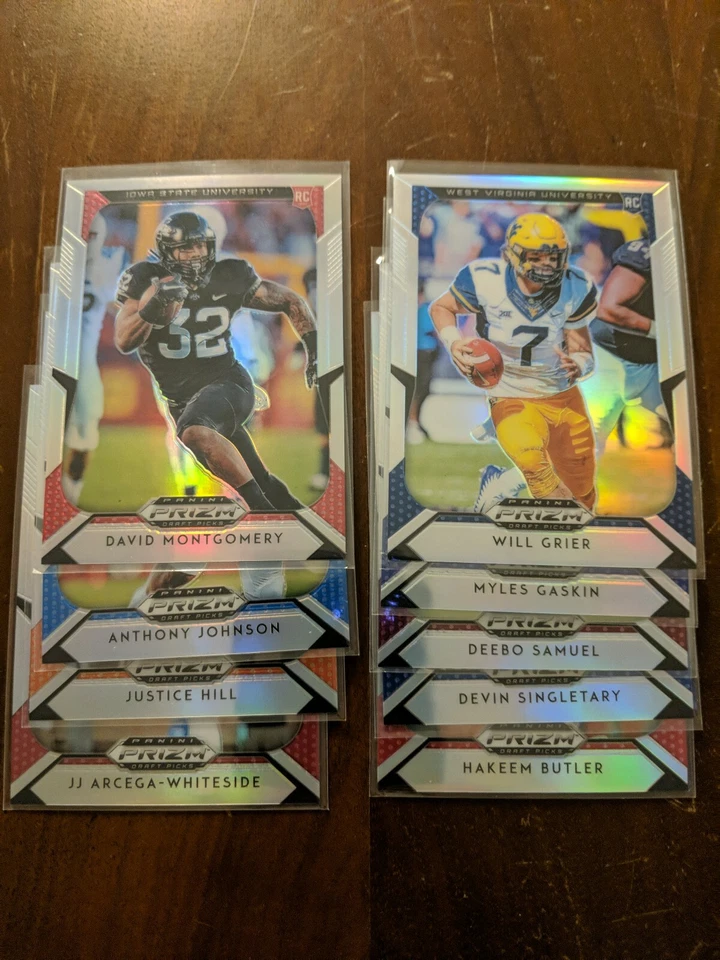 2019 Panini Silver Prizm Draft Pick ROOKIE Football Cards  #101-135 - Image 1 of 1