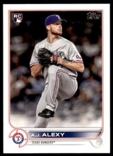 A.J. Alexy 2022 Topps Series 2 Two  Rookie Card RC #547 Texas Rangers
