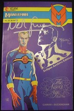 MIRACLEMAN 23 ARCHIVES PLATINUM ECLIPSE COMIC COA 01 SIGNED GAIMAN 1985 VF-